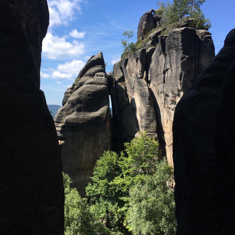 סבניץ Bergblick Apartment SäChsische Schweiz מראה חיצוני תמונה
